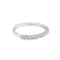 14kt White Gold Lab-Grown Round Diamond Shared Prong Wedding Ring (.65ct)