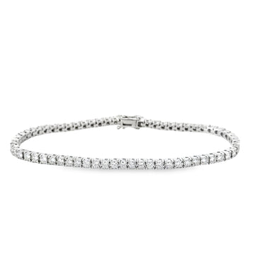 18kt White Gold Natural Diamond Tennis Bracelet (1.79ct)