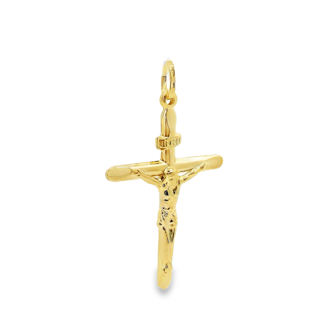 14kt Yellow Gold Italian Made Crucifix Pendant (2.14g)
