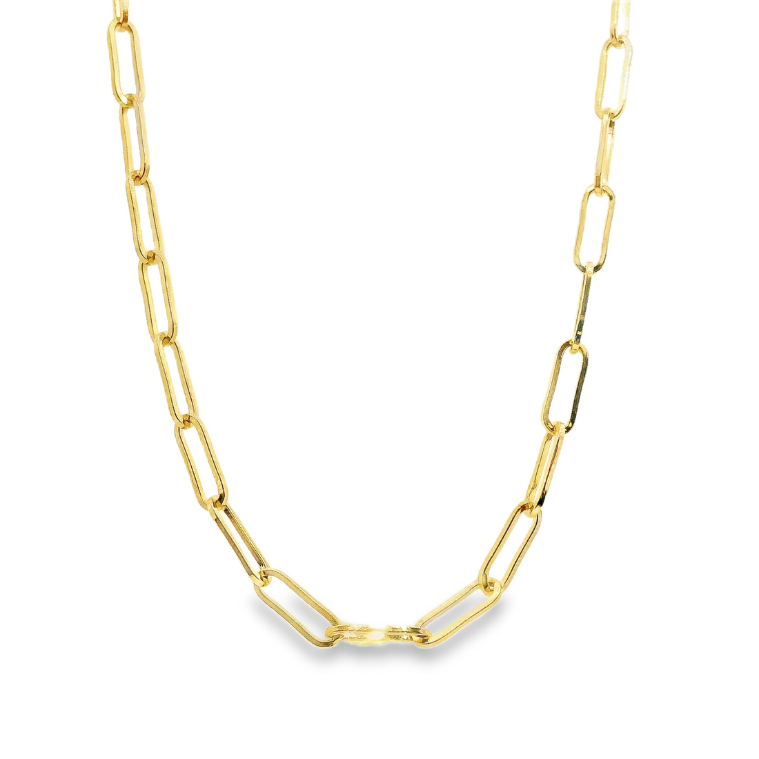 14kt Yellow Gold 18" 3.3mm Paperclip Chain (6.9g)