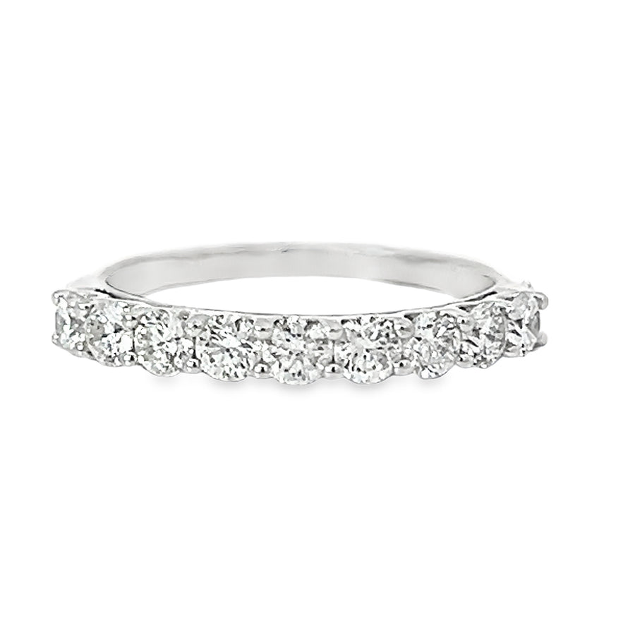 18kt White Gold Diamond Half Anniversary Ring (0.83ct)