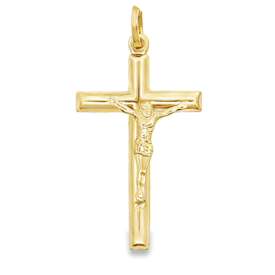 14kt Yellow Gold Italian Made Crucifix Charm (1.9g)