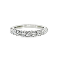 18kt White Gold Natural Round Diamond Wedding Ring (1.01ct)