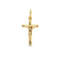14kt Yellow Gold Italian Made Crucifix Charm (.83g)