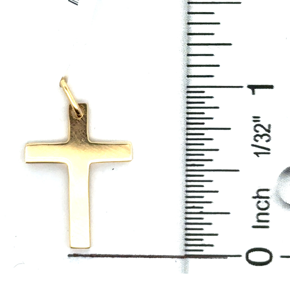 18kt Yellow Gold Italian Made Cross Charm (2.54g)