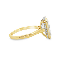 14kt Yellow Gold Lab-Grown Emerald Diamond Engagement Ring (3.81ct)