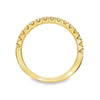 18kt Yellow Gold Natural Round Diamond Wedding Ring (.51ct)