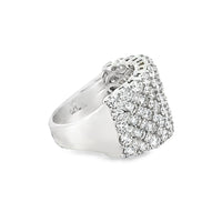 18kt White Gold Natural Diamond Pave Ring (4.73ct)