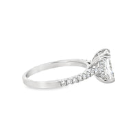 18kt White Gold Lab-Grown Radiant Diamond Engagement Ring (1.79ct)