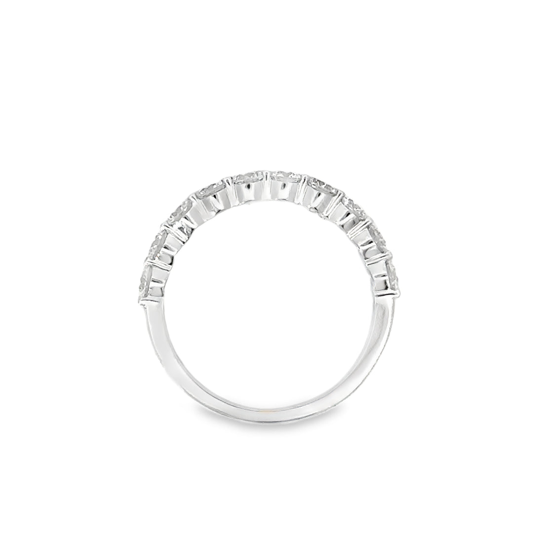 18kt White Gold Diamond Shared Prong Wedding Ring (1.01ct)