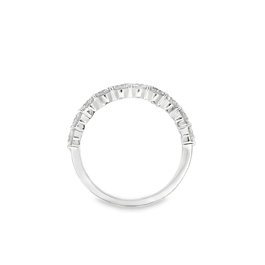 18kt White Gold Diamond Shared Prong Wedding Ring (1.01ct)