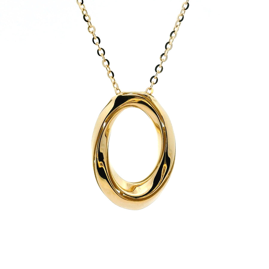 18kt Yellow Gold Italian Made Fashion Necklace (4.2g)