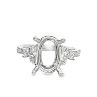 18kt White Gold Natural Diamond Semi-Mount Ring (.50ct)