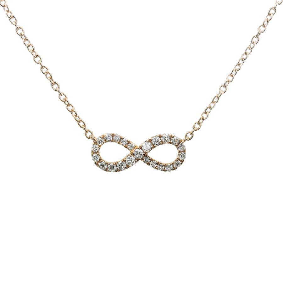 18kt Rosé Gold Natural Diamond Free Form Pendant (0.18ct)