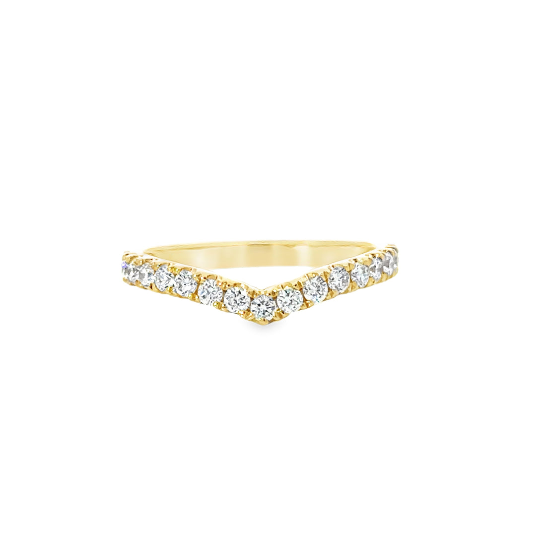 18K Yellow Gold Natural Diamond Wedding Ring (.44ct)