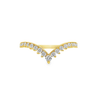 18kt Yellow Gold Natural Round Diamond Wedding Ring (.28ct)