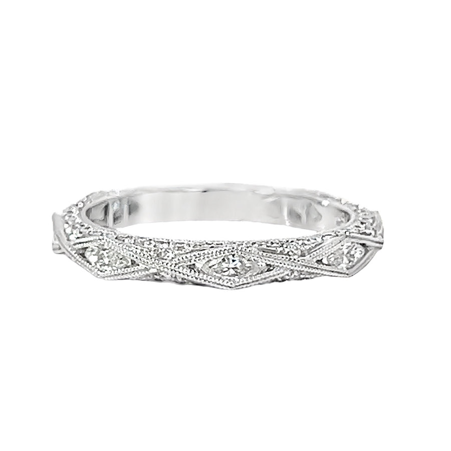 18kt White Gold Diamond Geometric Ring (0.78ct)