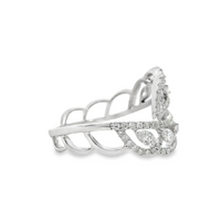 18kt White Gold Natural Marquise and Natural Round Diamond Fashion Ring (.72ct)
