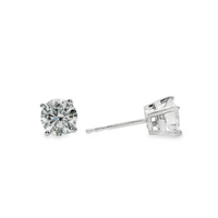 14kt White Gold Lab-Grown Round Diamond Stud Earrings (1.45ct)