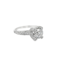 18kt White Gold Natural Round Diamond Engagement Ring (1.97ct)