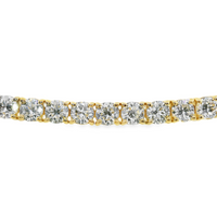 14kt Yewllow Gold 7" Lab-Grown Round Diamond Tennis Bracelet (8.45ct)