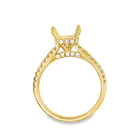 18kt Yellow Gold Hidden Halo Natural Diamonds Wedding Ring (0.45ct)