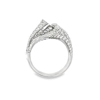 18kt White Gold Natural Diamond Free Form Ring (1.61ct)