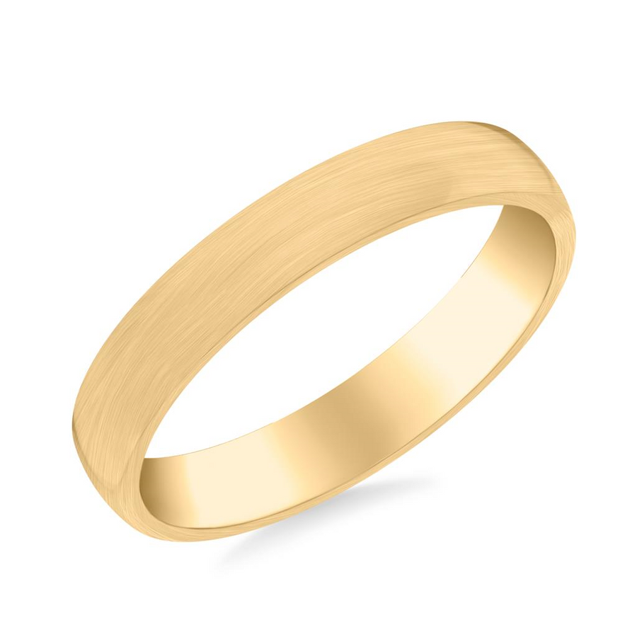 Goldman 14kt Yellow Gold Euro Low Dome 4MM Ring