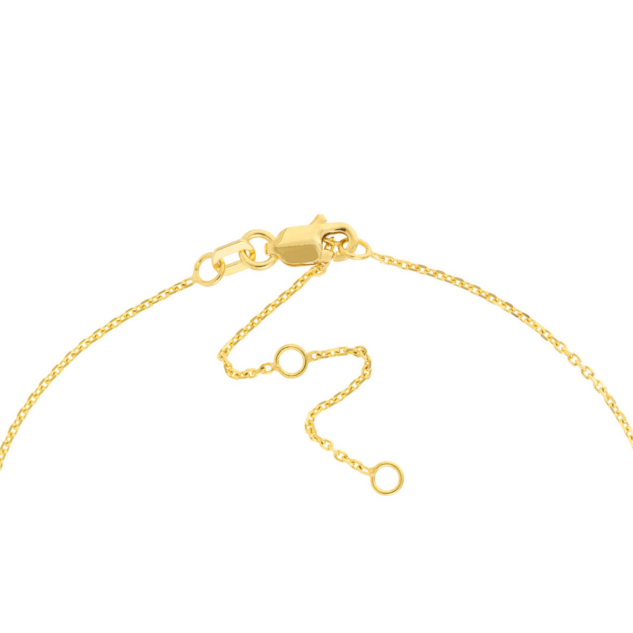 14K Yellow Gold 10" .95mm Cable Link Anklet (1.95g)