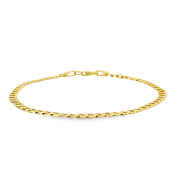 14kt Yellow Gold 7.25" 3.2mm Cuban Link Bracelet (2.3g)