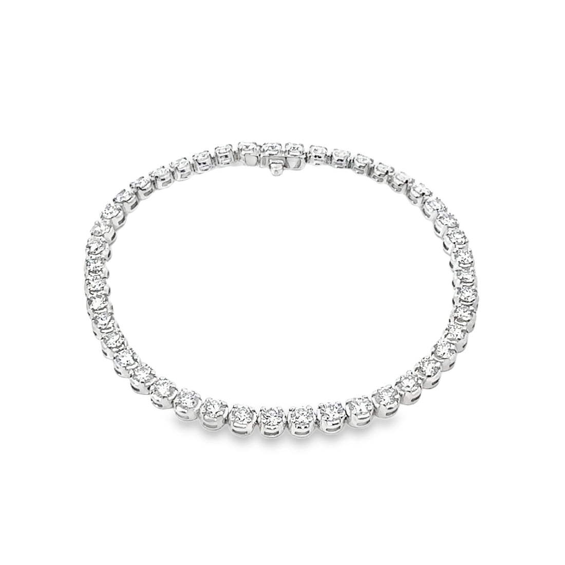 14kt White Gold Lab-Grown Diamond Tennis Bracelet (4.74ct)