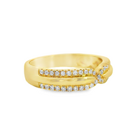 18kt Yellow Gold Natural Round Diamond Wedding Ring (.25ct)