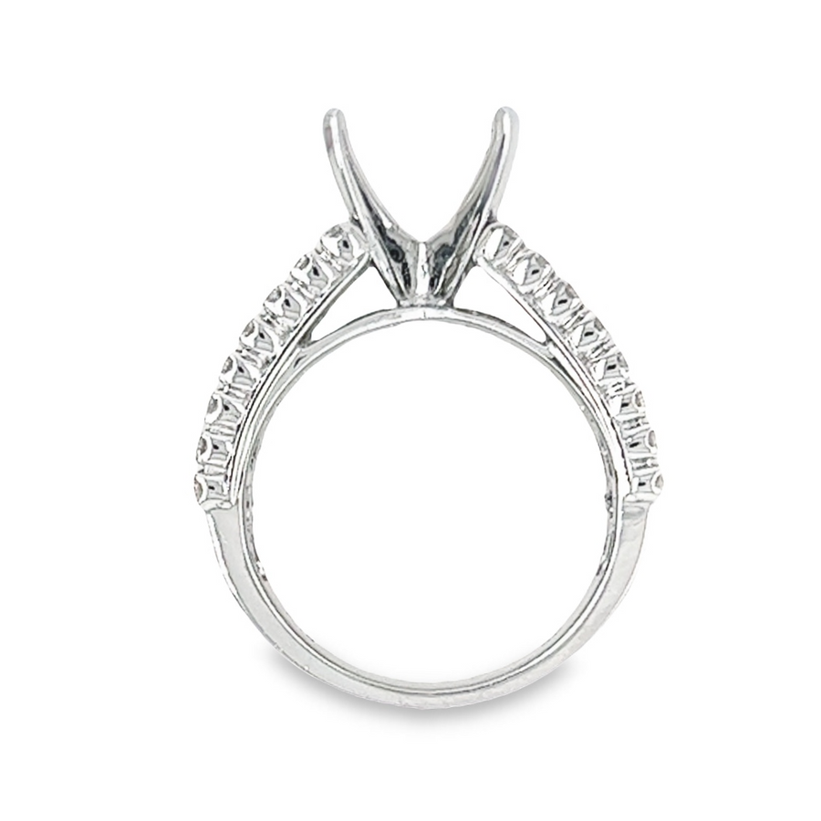 18K White Gold Diamond Semi-Mount Ring (1.46ct)