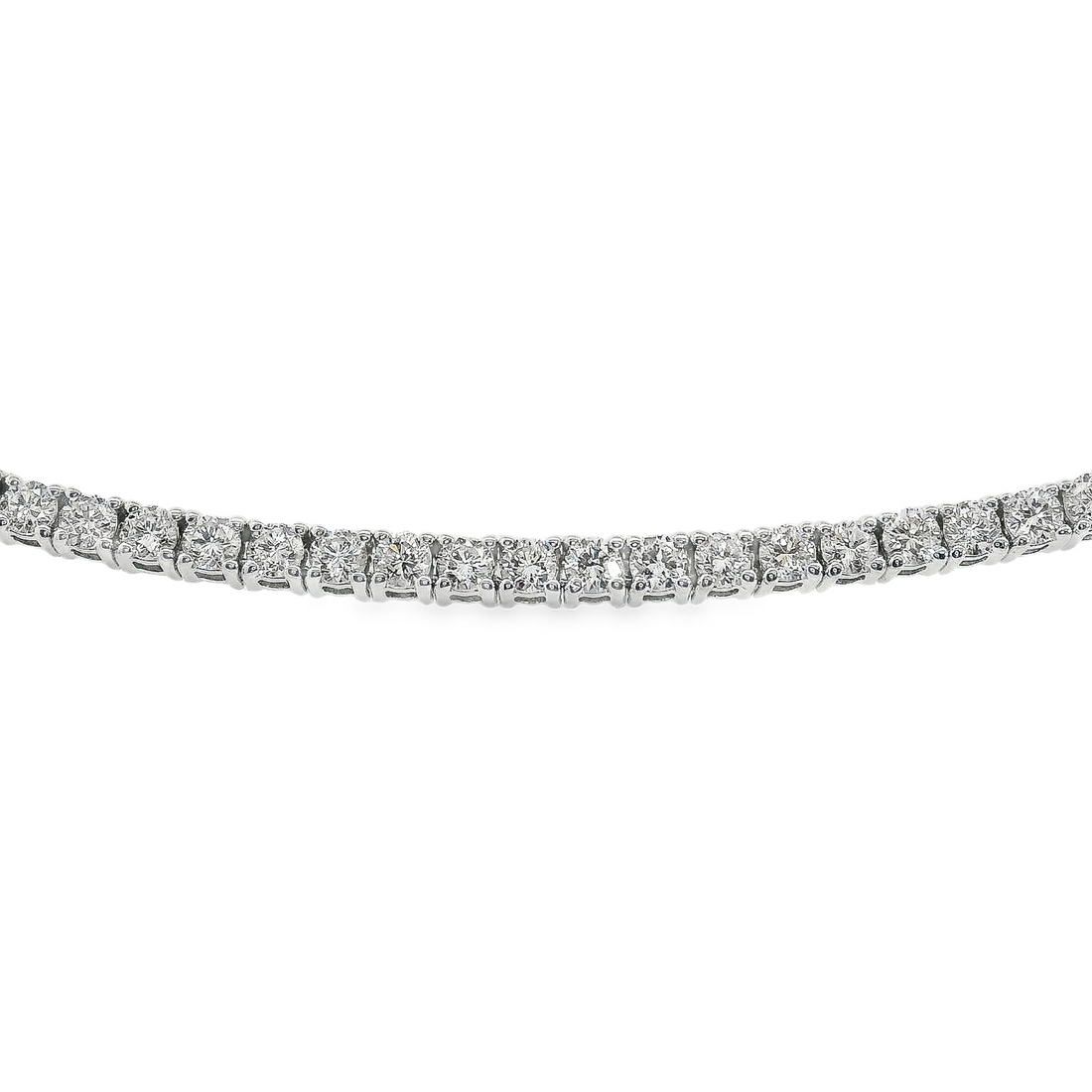 14kt White Gold 7" Lab-Grown Round Diamond Tennis Bracelet (3.00ct)