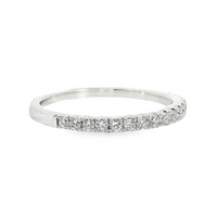 18kt White Gold Natural Round Diamond Wedding Ring (.29ct)