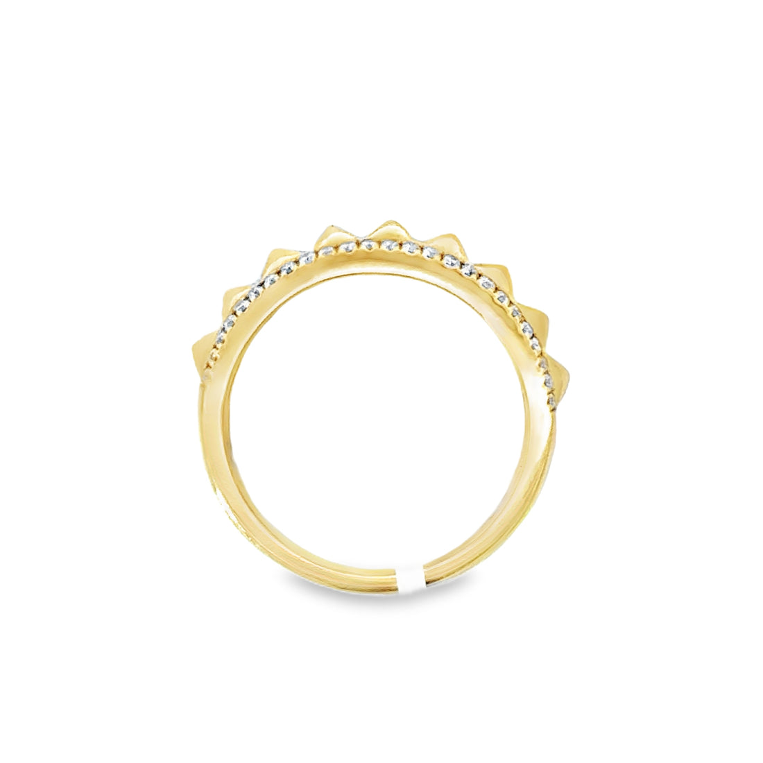 18kt Yellow Gold Natural Diamond Free Form Ring (0.23ct)