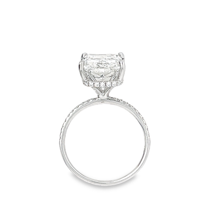 18K White Gold Lab-Grown Radiant Diamond Engagement Ring (4.95ct)