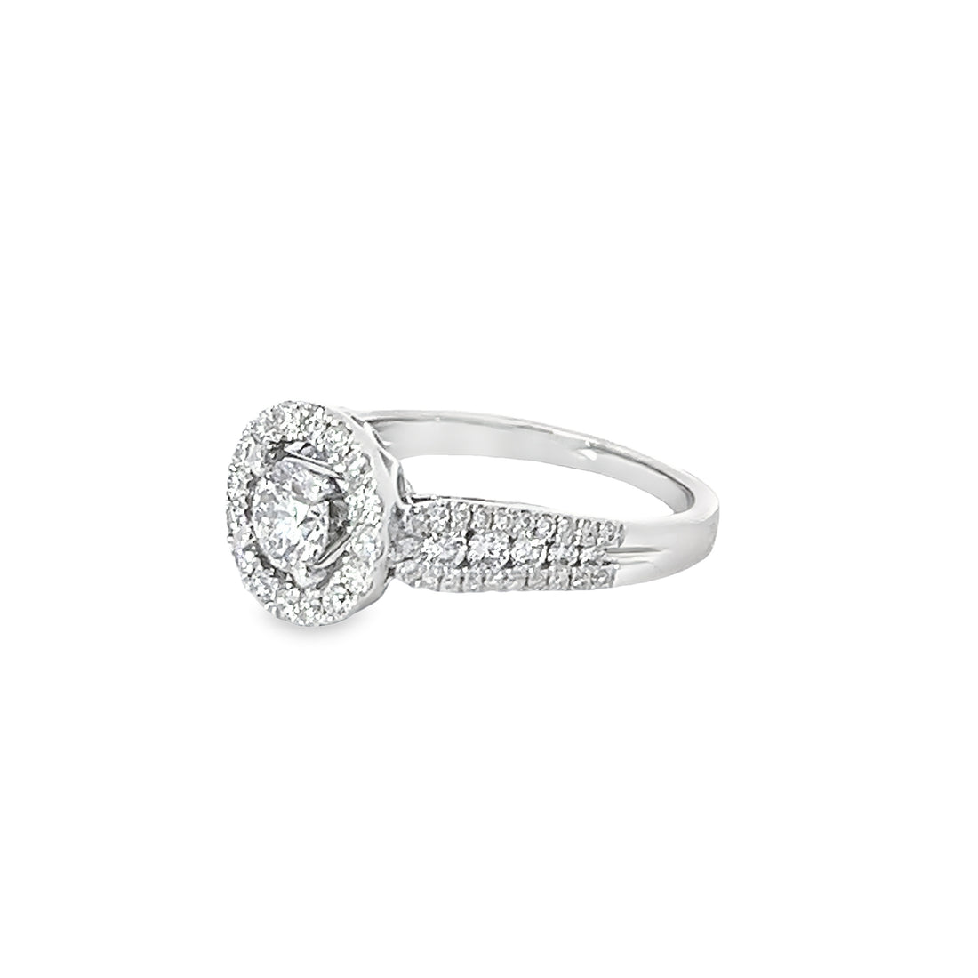 18K White Gold Lab-Grown Diamond Engagement Ring (.52ct)