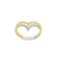 18kt Tu-Tone Gold Natural Diamond Free Form Ring (0.54ct)