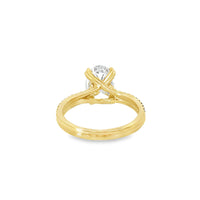 18kt Yellow Gold Round Diamond Engagement Ring (2.59ct)