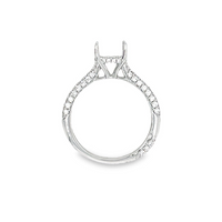 18K White Gold Diamond Semi-Mount Ring (.56ct)