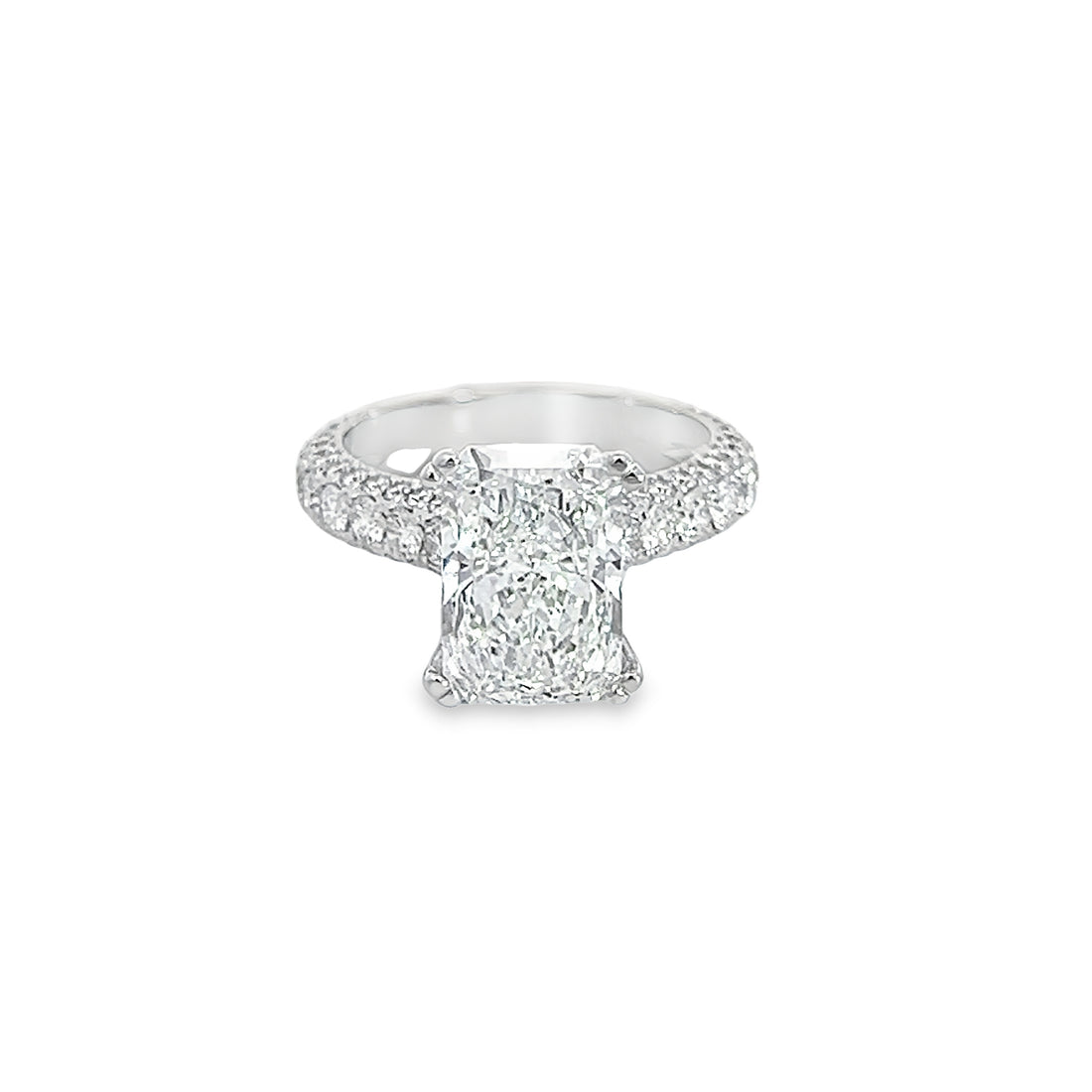 18K White Gold Lab-Grown Diamond Engagement Ring (5.34ct)