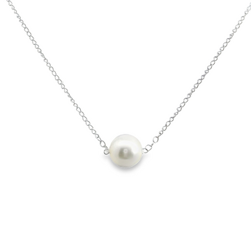 14kt White Gold Add-A-Pearl Single Starter Necklace