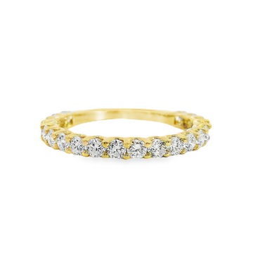 14kt Yellow Gold Lab-Grown Round Diamond Shared Prong Wedding Ring (1.00ct)