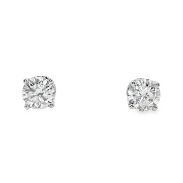 14kt White Gold Lab-Grown Diamonds Stud Earrings (0.8ct)
