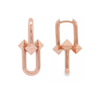 14kt Rose Gold Custom-Made Link Earrings (6.7g)