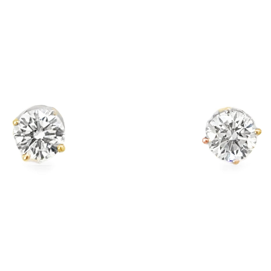 14kt Yellow Gold Lab-Grown Diamond Stud Earrings (.76ct)