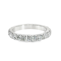 14kt White Gold Lab-Grown Round Diamond Shared Prong Wedding Ring (1.60ct)