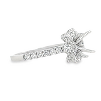 18K White Gold Diamond Semi-Mount Ring (.96ct)