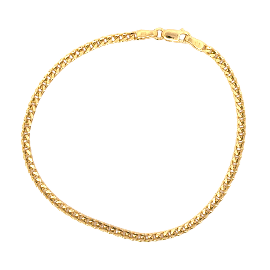 14K Yellow Gold 7" 2.4mm Curb Style Bracelet (3.94g)